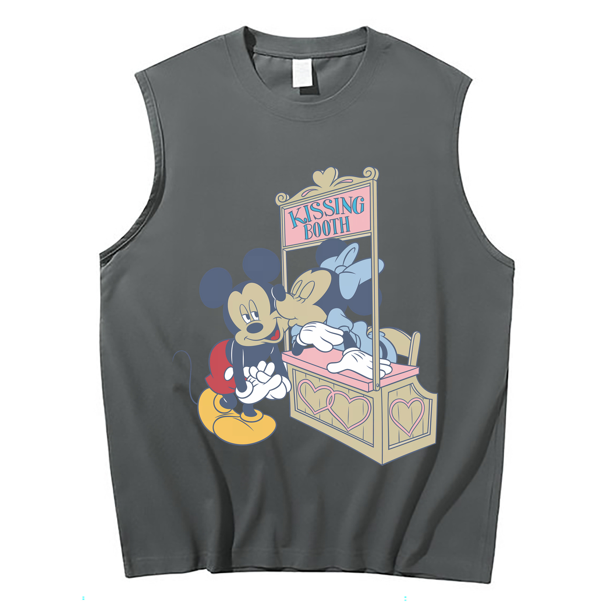 （画像用） ミッキーマウス Mickey Mouse コットン100％タンクトップ（フロントプリント）